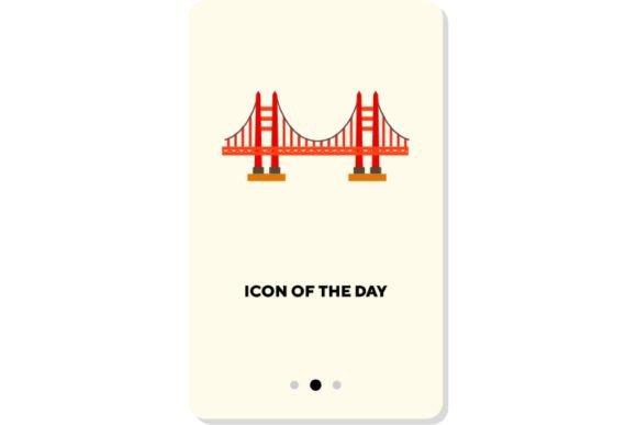 City Landmarks Flat Icon. Bridge Isolate: Strategic Visuals for Digital Communication