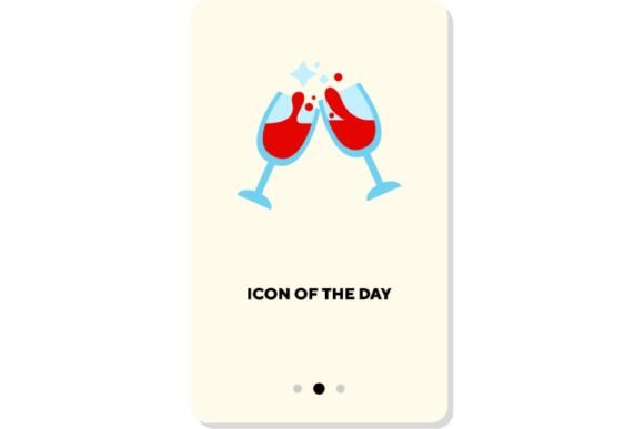 Cold Drinks Flat Icon. Red Liquid, Toast: Elevating Digital Visuals with Simple Elegance