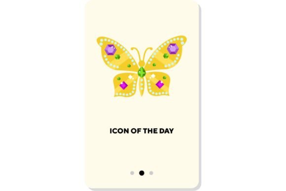 Colorful Butterfly Thin Flat Icon: Air, Summer, and Digital Design Versatility