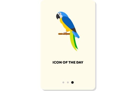 Colorful Macaw Flat Icon: Design Guide