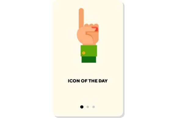 Hand Gesture Flat Icon. Communication, C: Enhancing Digital Interaction Through Nonverbal Visuals