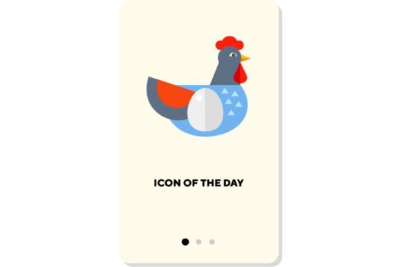 Integrating the Bright Bird Flat Icon: Hen Isolated Vector into Modern Design Workflows