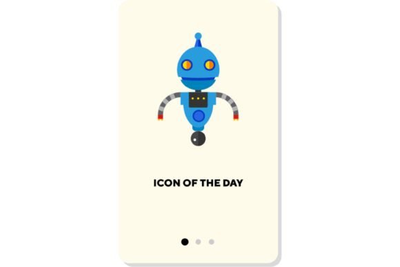 Robot Flat Icon. Character, Machine Cybo: Bridging Visual Design and Technological Symbolism
