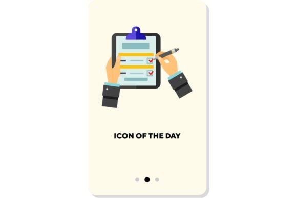 Signing Contract Flat Icon. Appendix, Pa: Visual Clarity for Digital Agreements