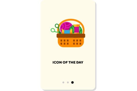 Understanding the Baskets Flat Icon: Easter Colored Sewing and Its Role in Modern Web Design