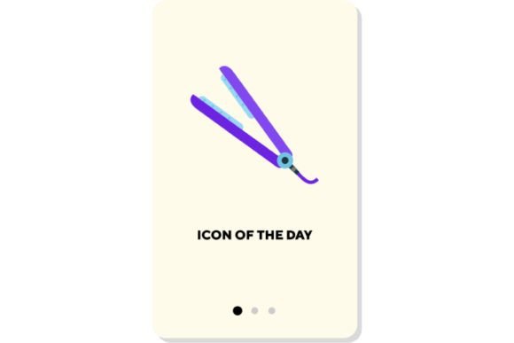 Understanding the Woman Equipment Flat Icon: Hair Curler I for Modern Web Design