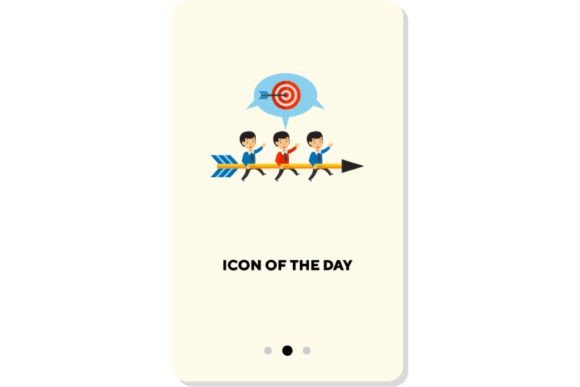 Visualizing Success: The Strategic Power of the Achieving Business Goal Flat Vector Icon